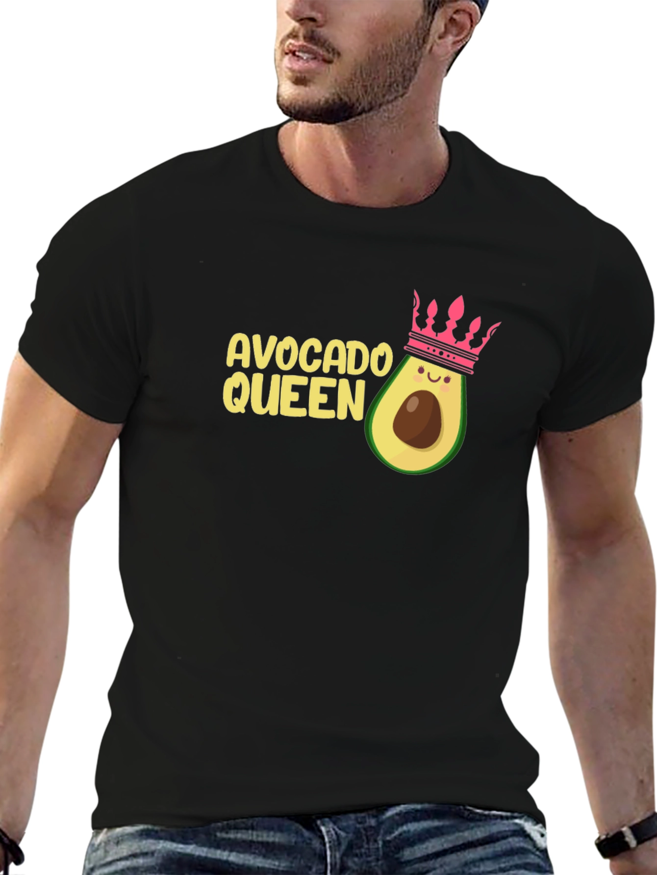 Avocado Queen Black T-Shirt