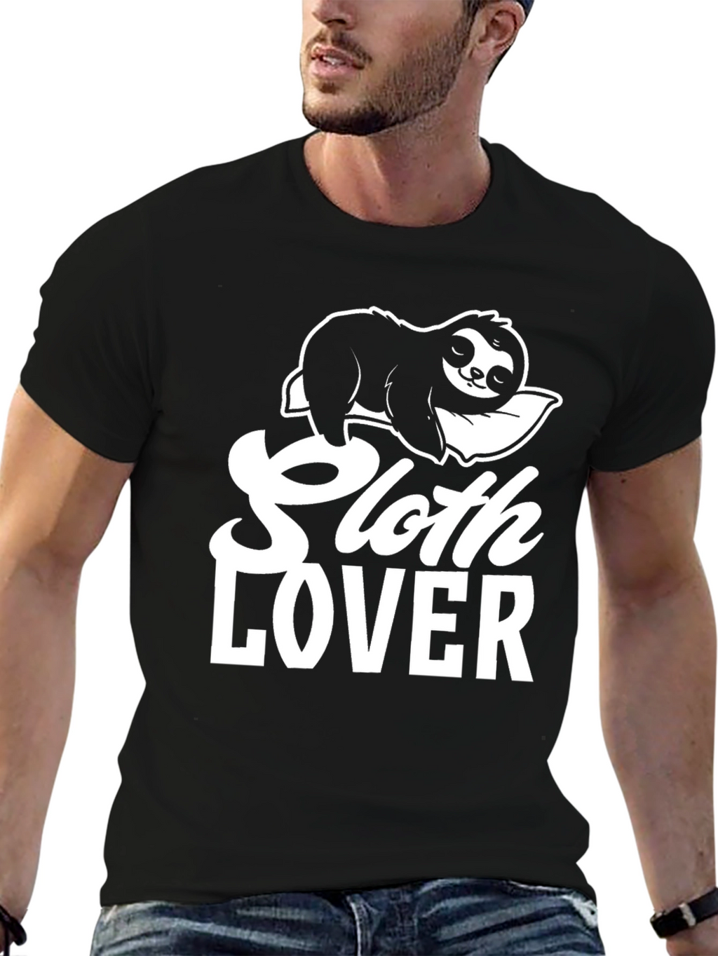 Sloth Lover Graphic T-Shirt - Relaxed Fit