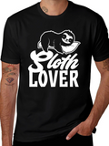 Sloth Lover Graphic T-Shirt - Relaxed Fit