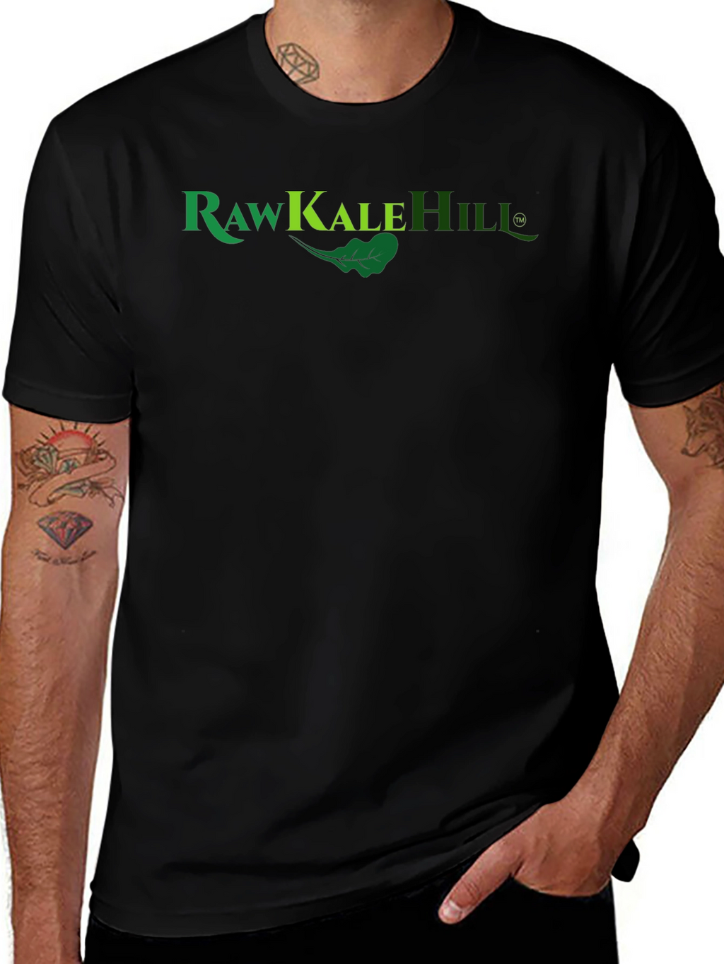 Raw Kale Hill Black T-Shirt
