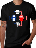 Cooling System Diagram Black T-Shirt