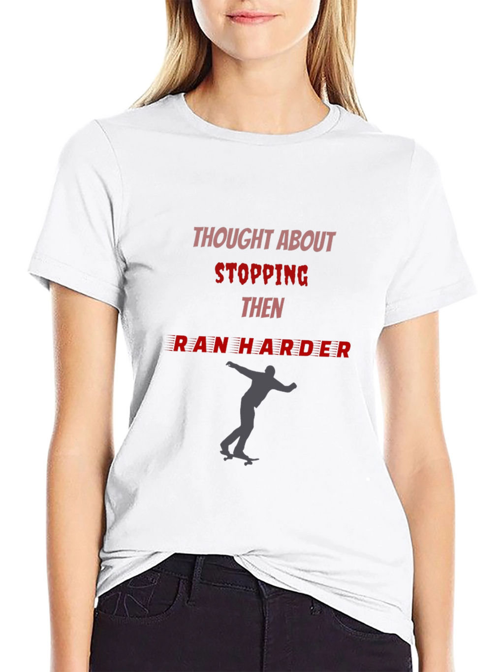 Skateboarding Motivation Graphic Tee