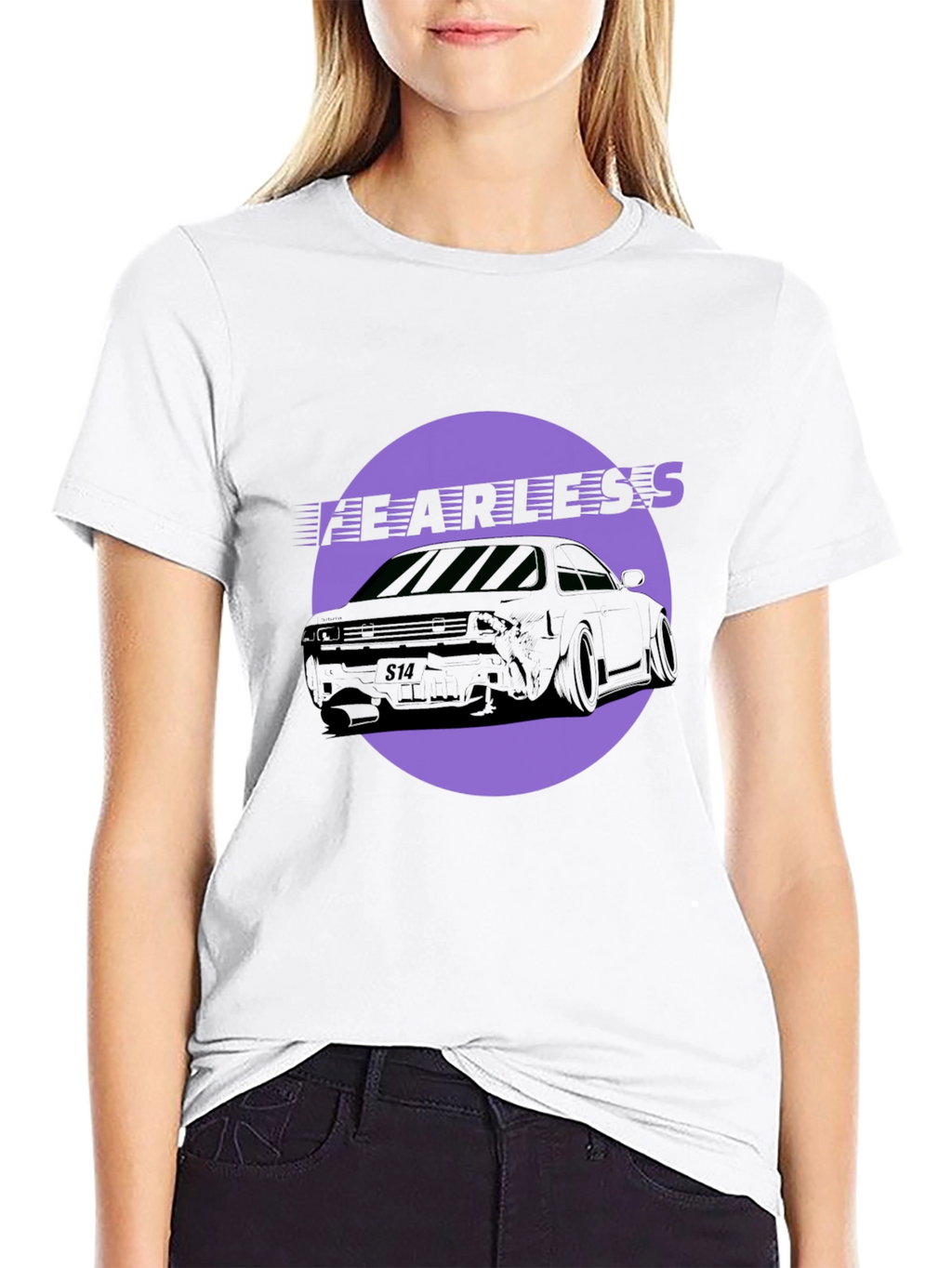 Fearless Car Graphic Tee - Black