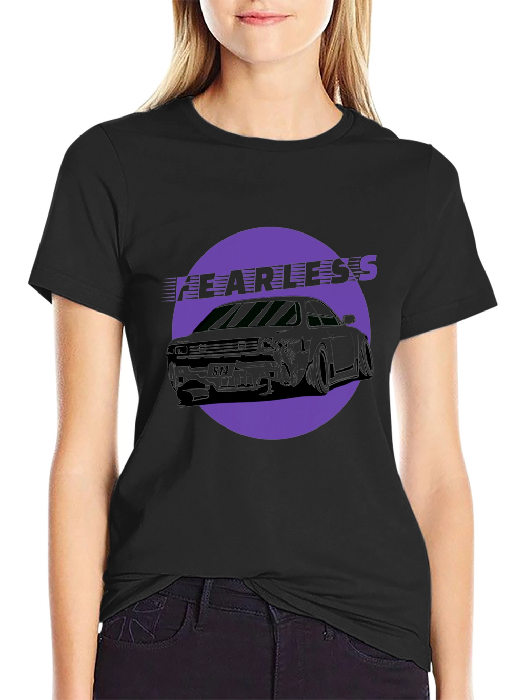 Fearless Car Graphic Tee - Black