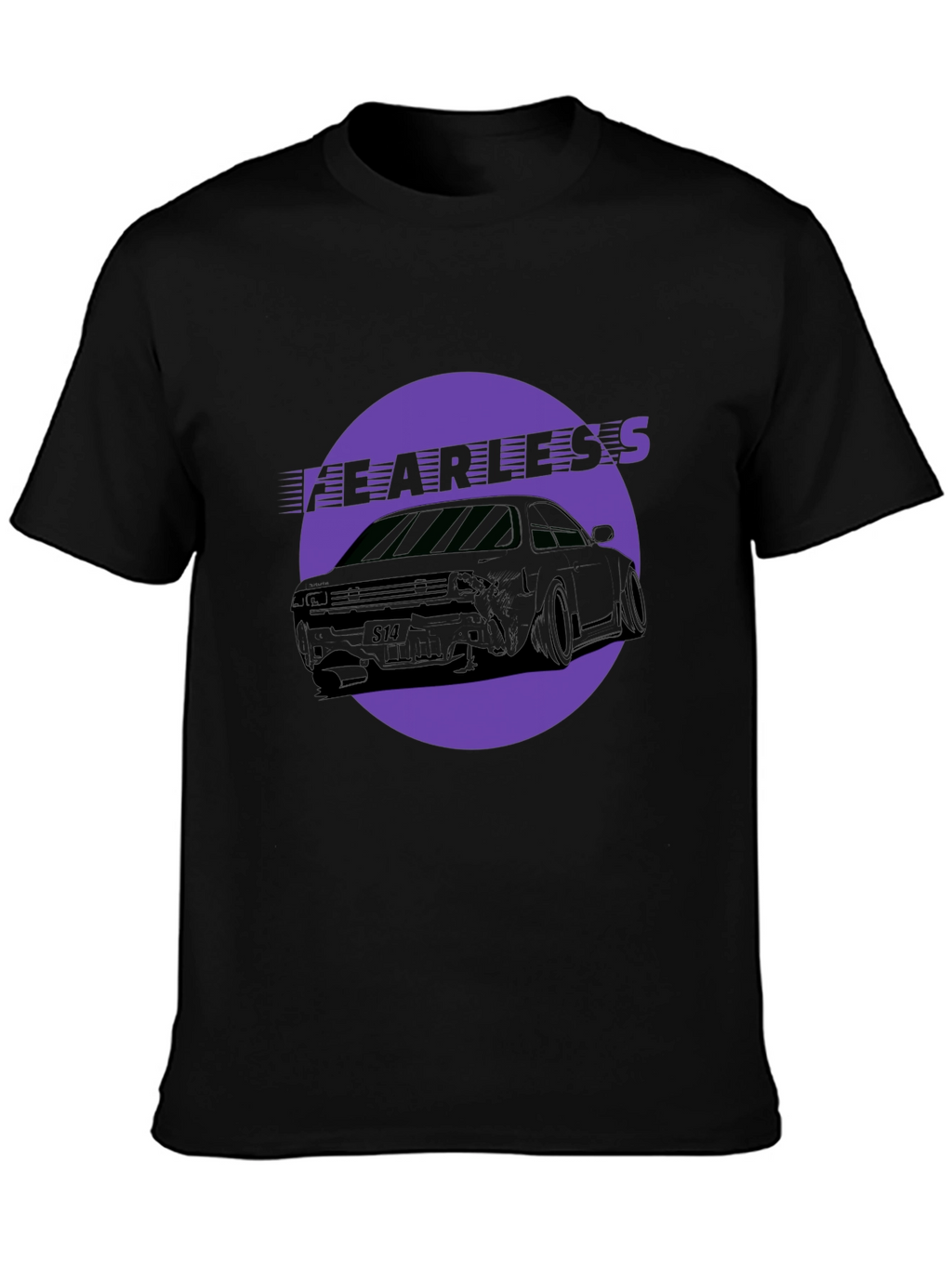 Fearless Car Graphic Tee - Black