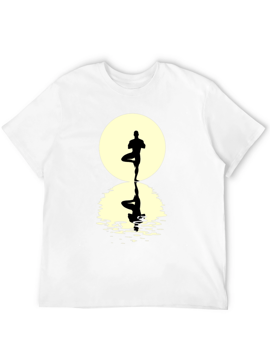 Yoga Pose Silhouette Graphic Tee