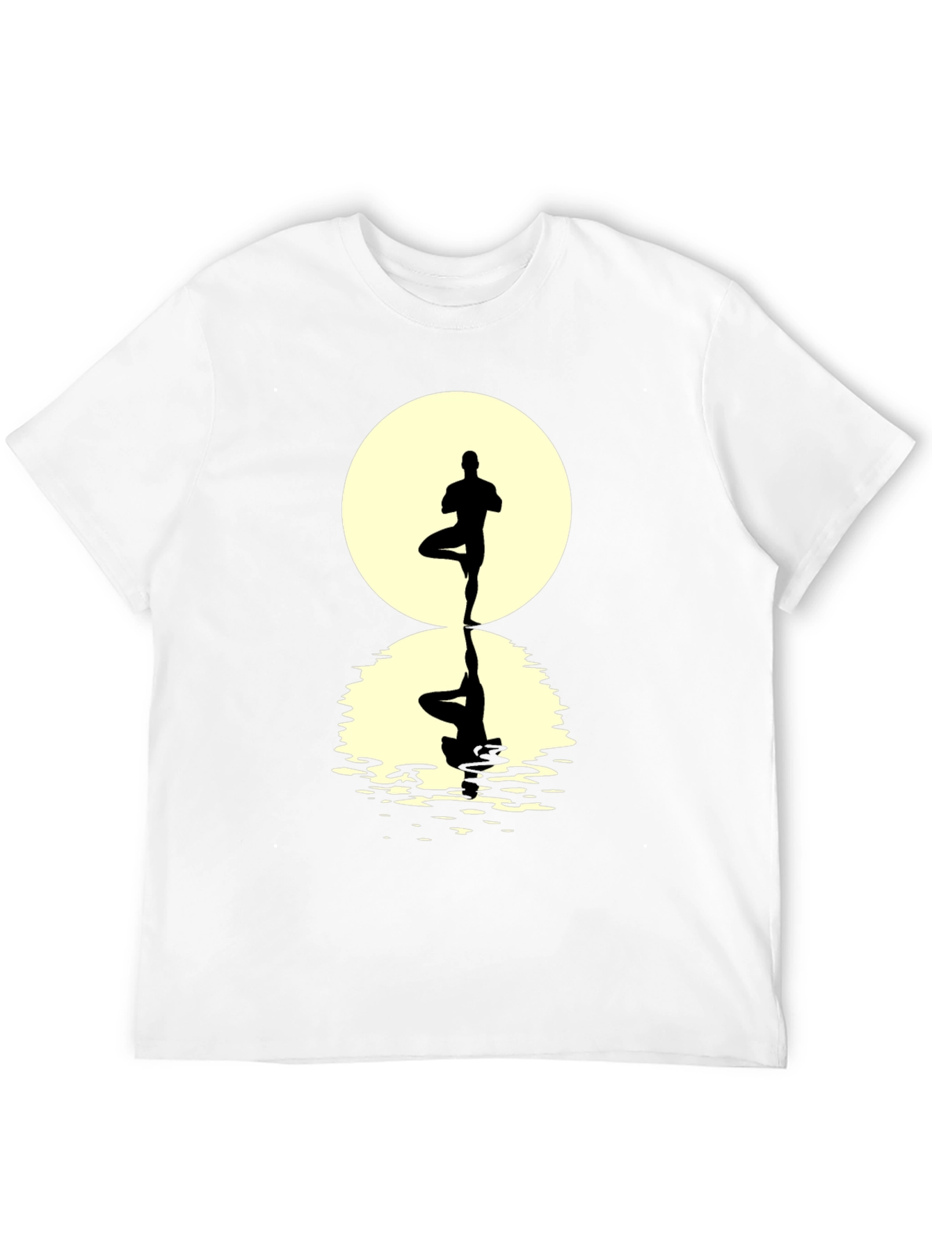Yoga Pose Silhouette Graphic Tee