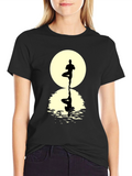 Yoga Pose Silhouette Graphic Tee