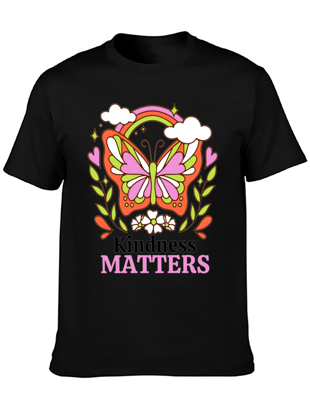 Kindness Matters Butterfly Graphic T-Shirt