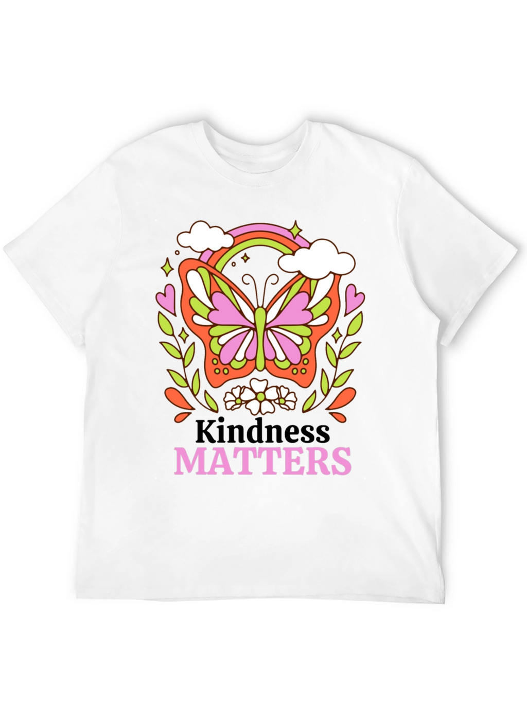 Kindness Matters Butterfly Graphic T-Shirt