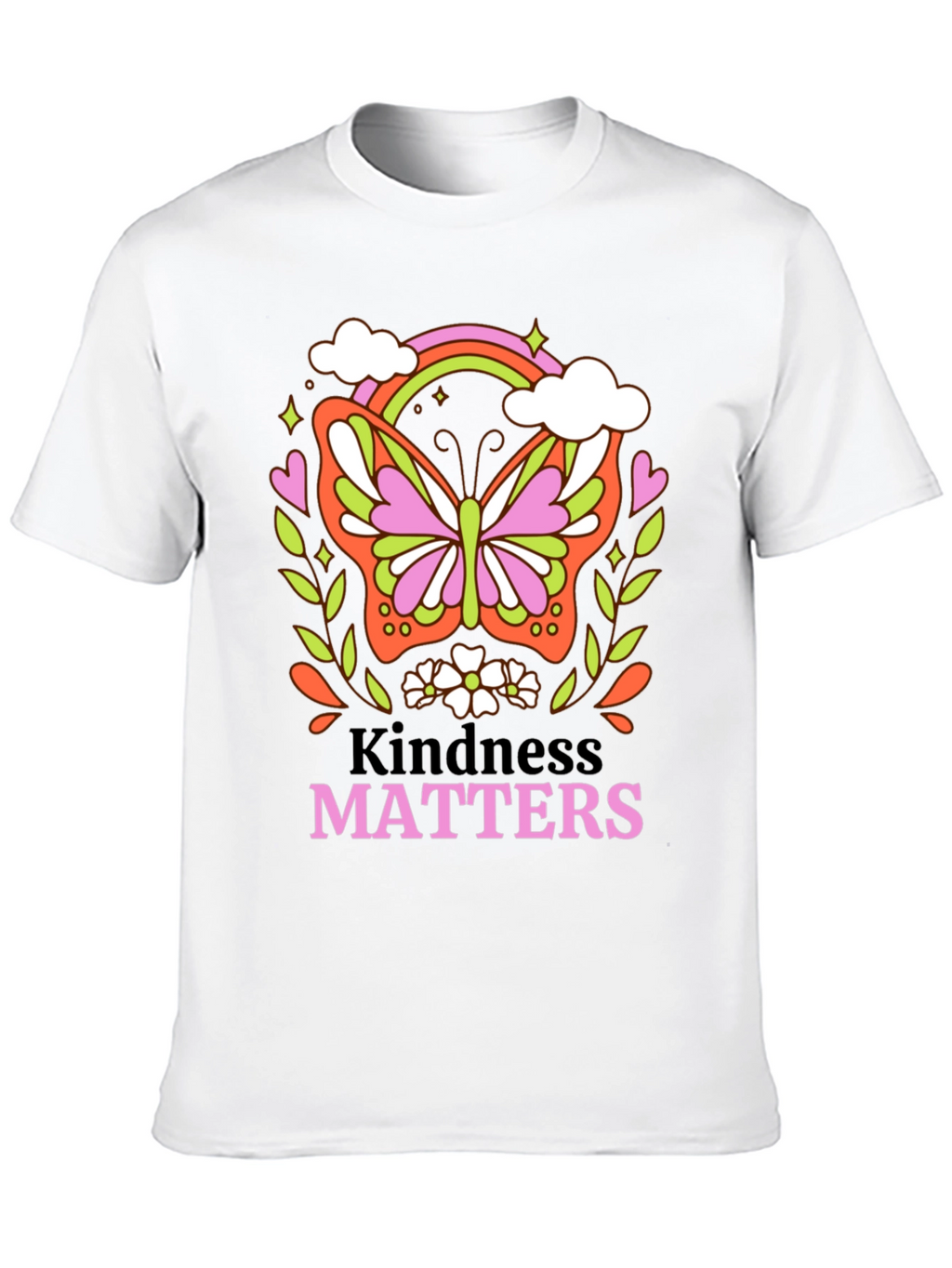 Kindness Matters Butterfly Graphic T-Shirt
