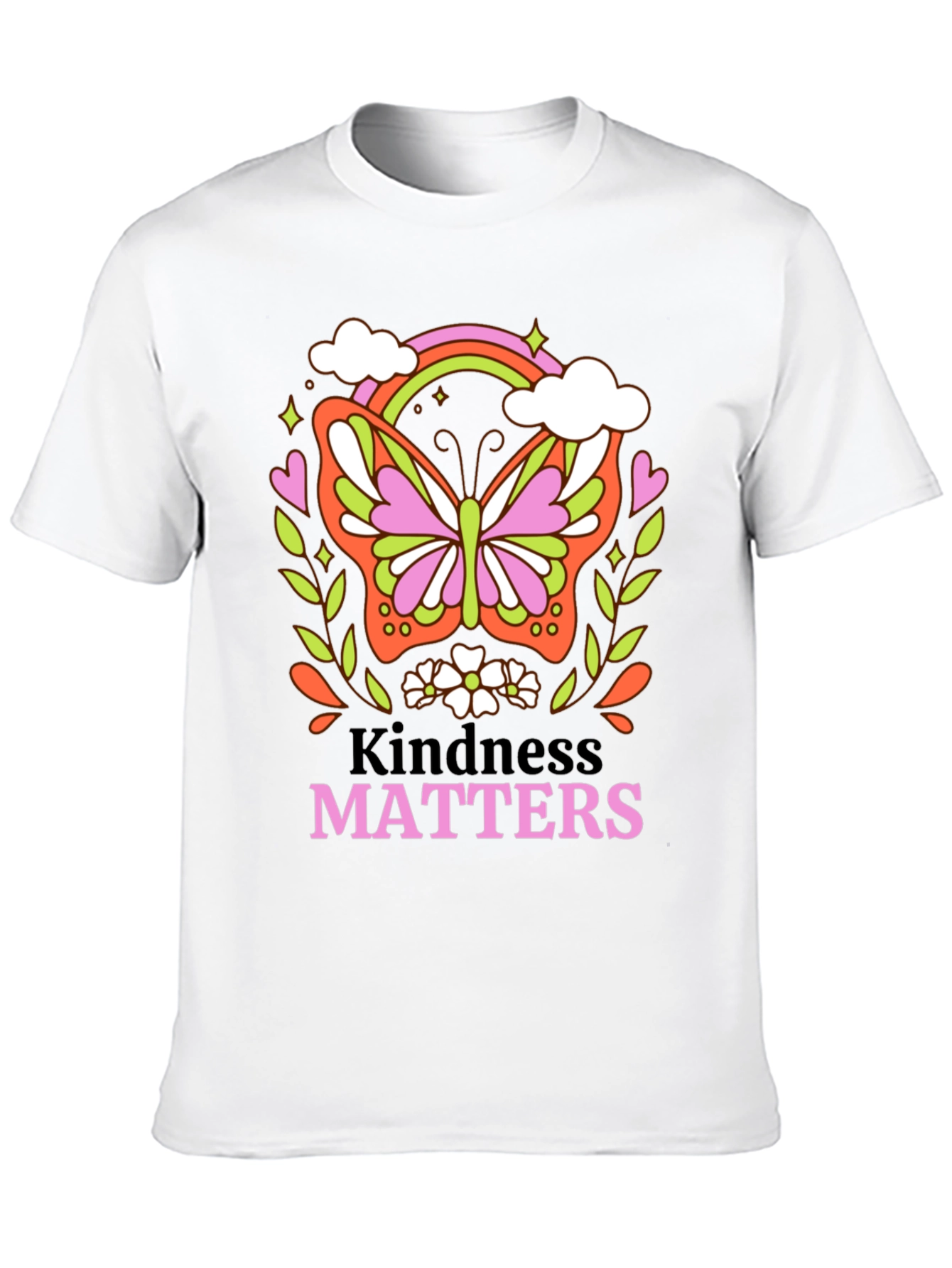 Kindness Matters Butterfly Graphic T-Shirt