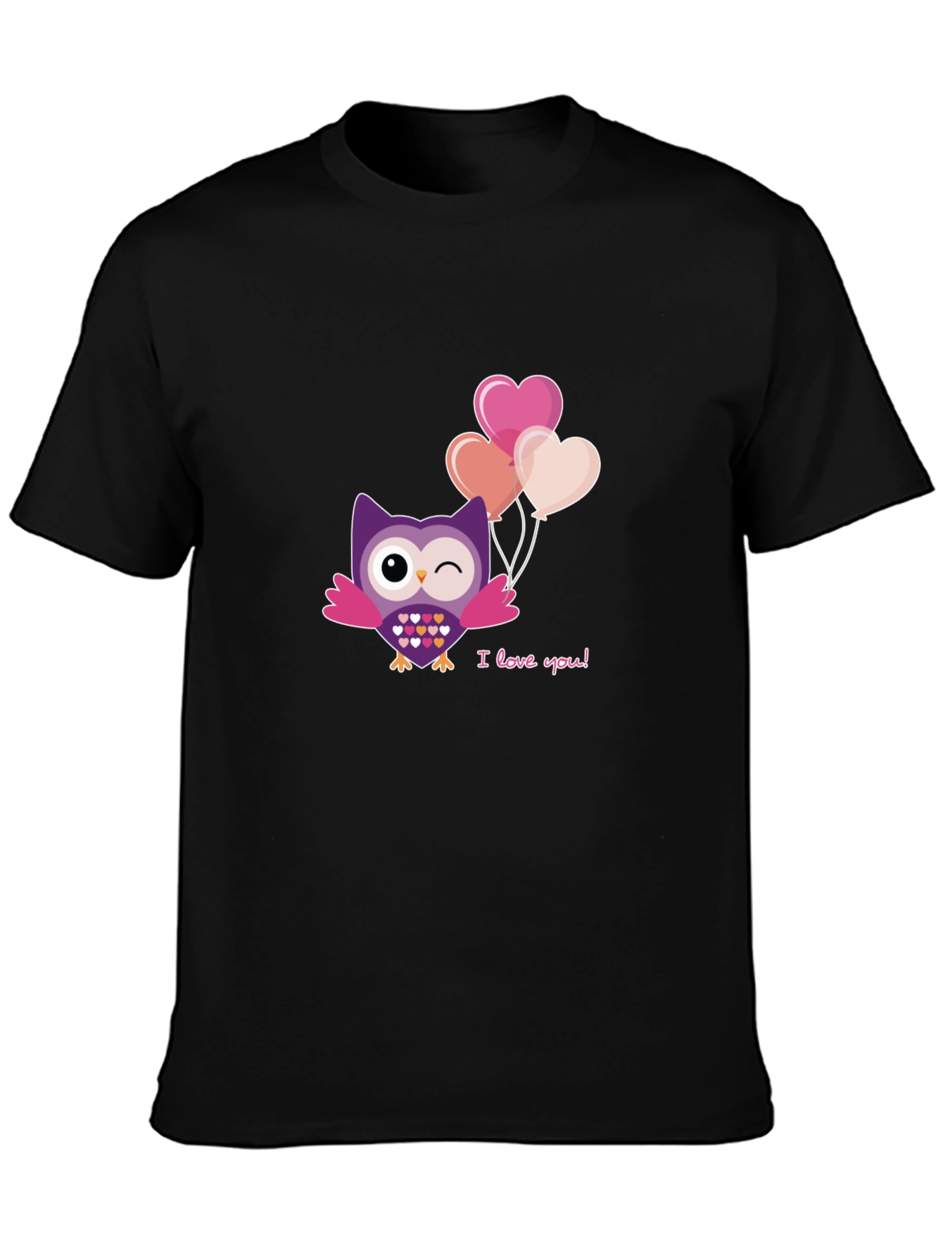 Cute Owl I Love You T-Shirt - Valentines Day Gift