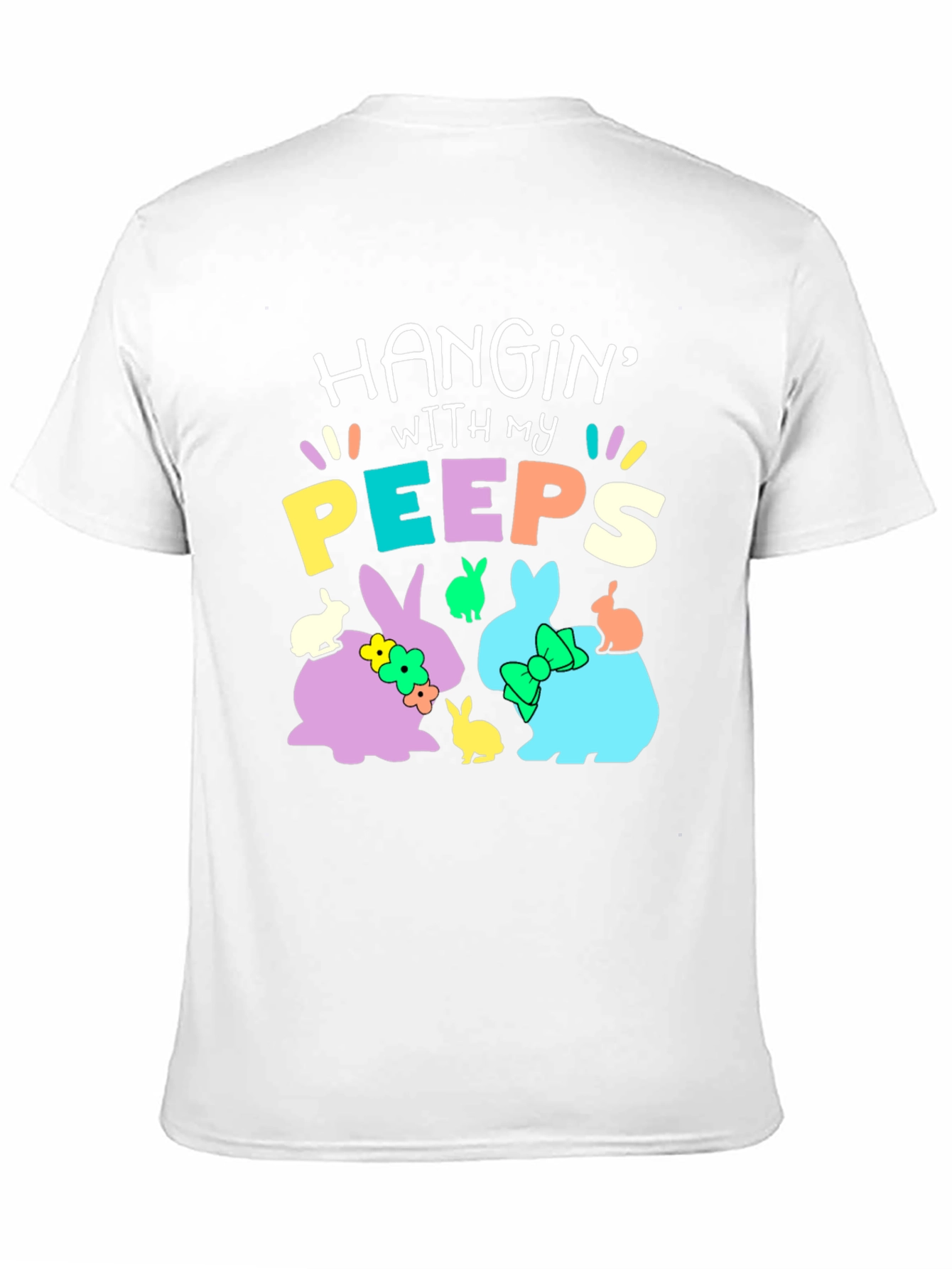 Hanging with My Peeps Easter T-Shirt - Bunny Design