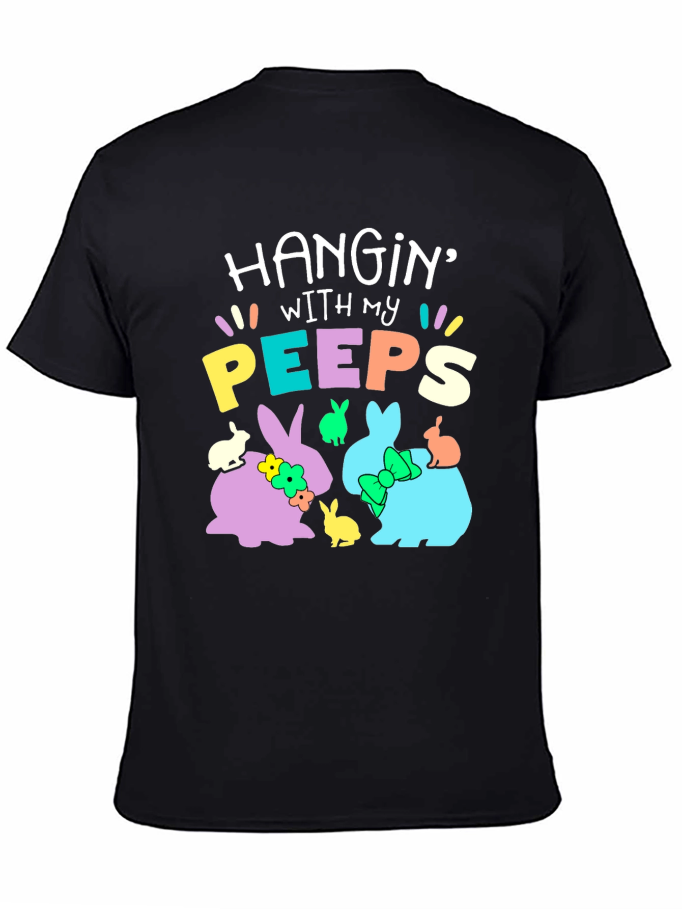Hanging with My Peeps Easter T-Shirt - Bunny Design