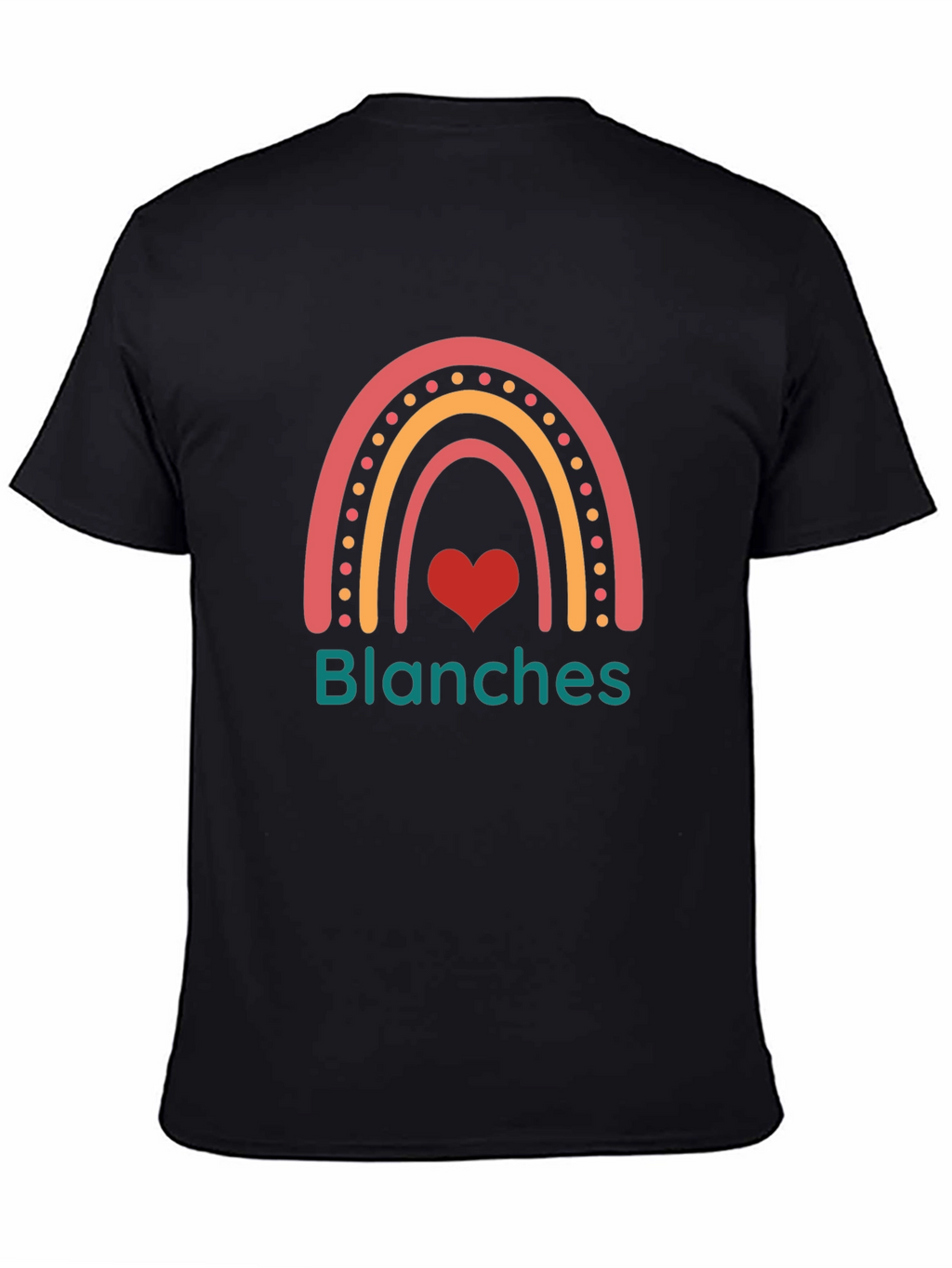 Blanches Rainbow Heart Graphic Tee - Trendy Casual