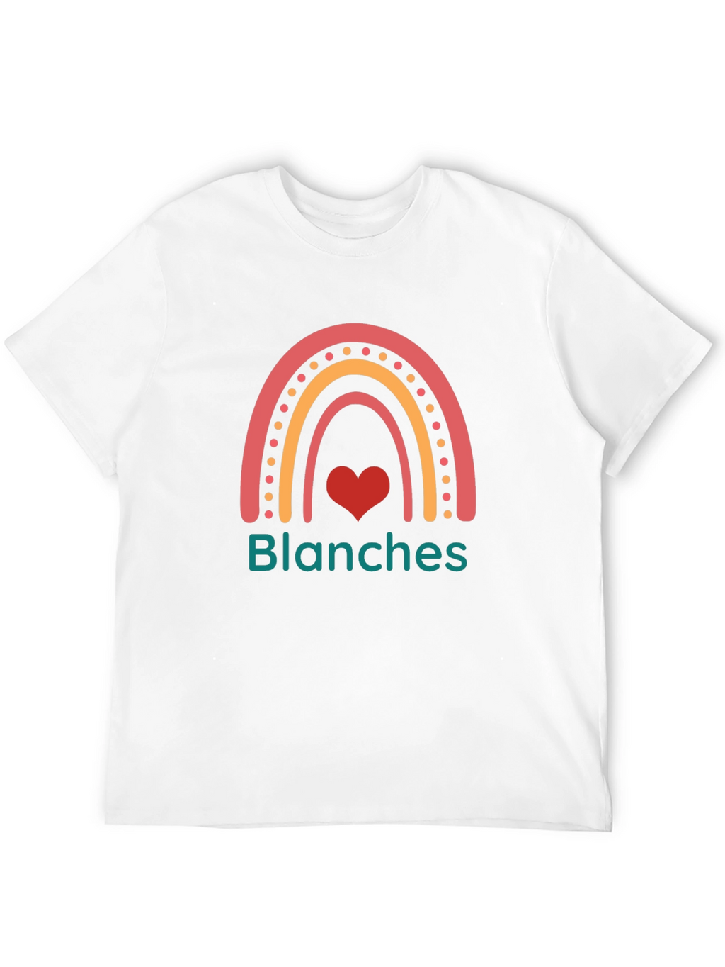 Blanches Rainbow Heart Graphic Tee - Trendy Casual