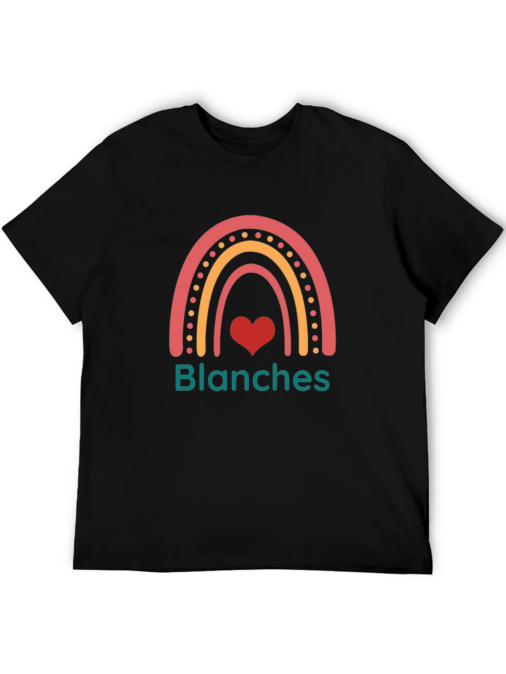 Blanches Rainbow Heart Graphic Tee - Trendy Casual