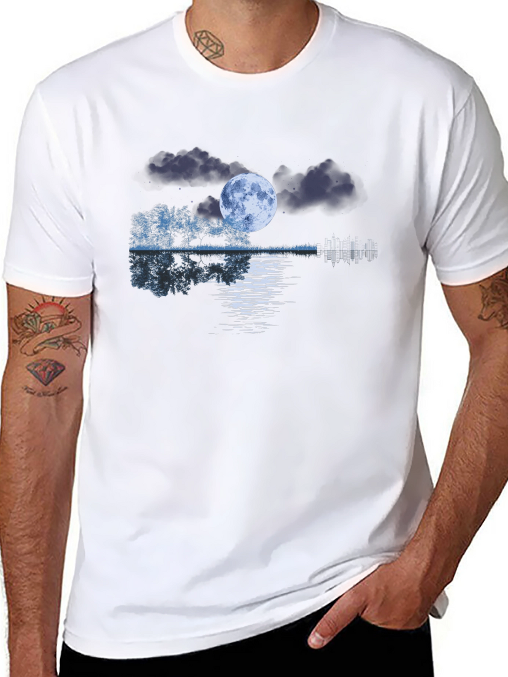 Moonlit Lake Graphic Tee