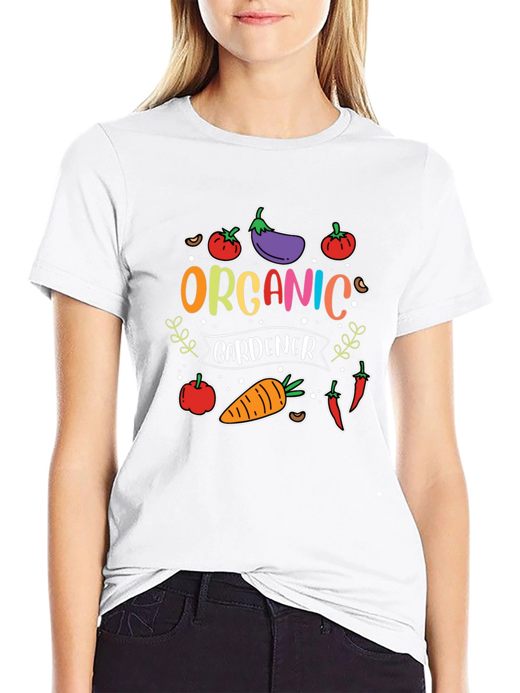 Organic Gardener T-Shirt - Cute Vegetable Design