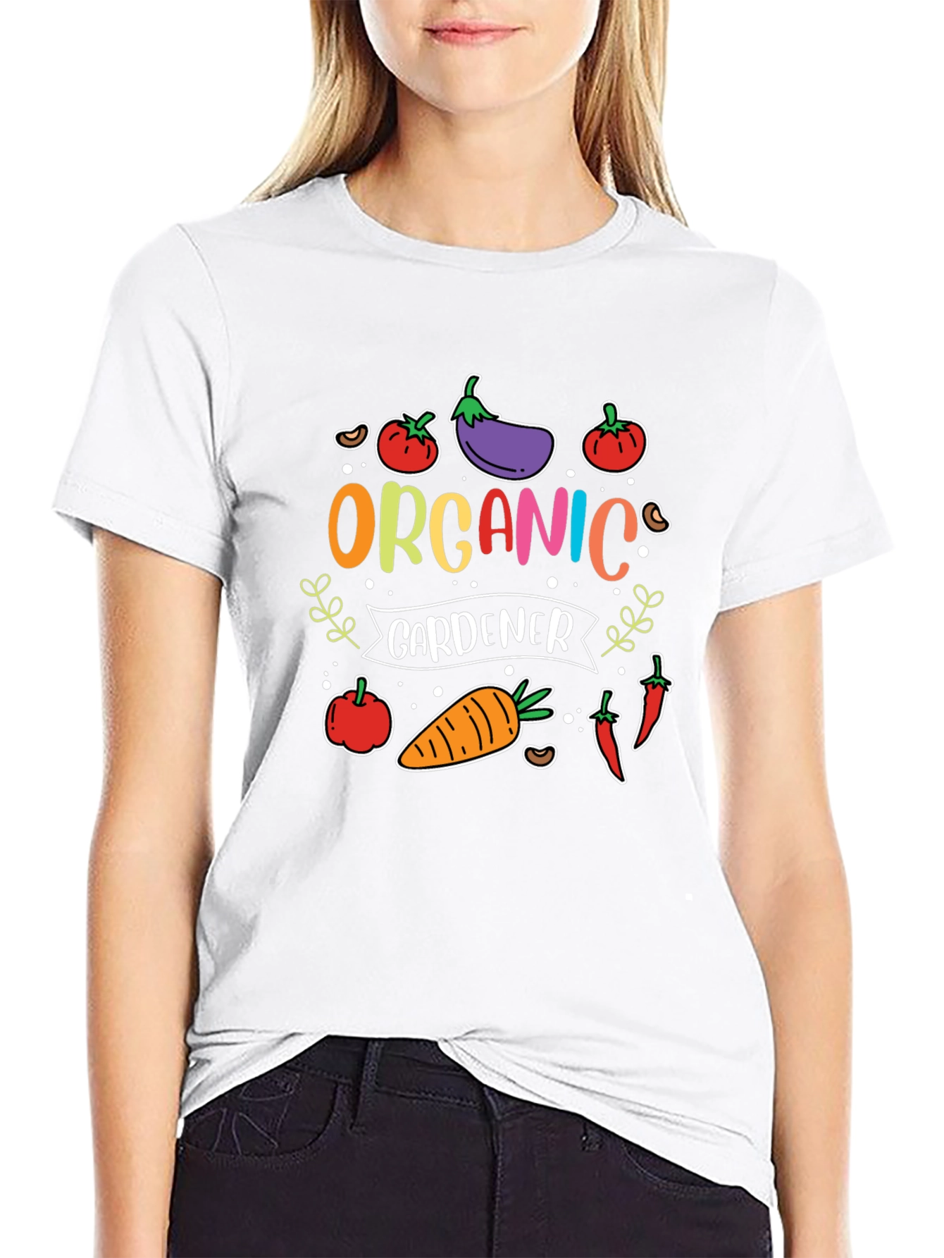 Organic Gardener T-Shirt - Cute Vegetable Design