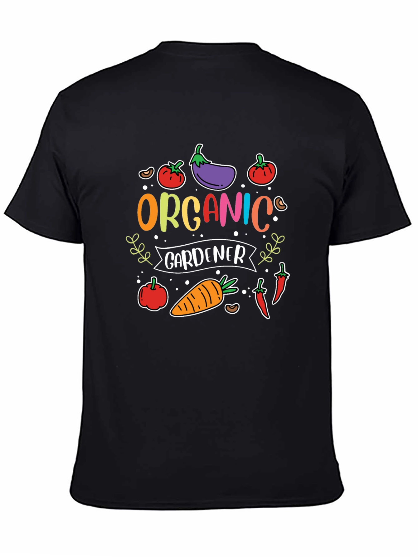 Organic Gardener T-Shirt - Cute Vegetable Design