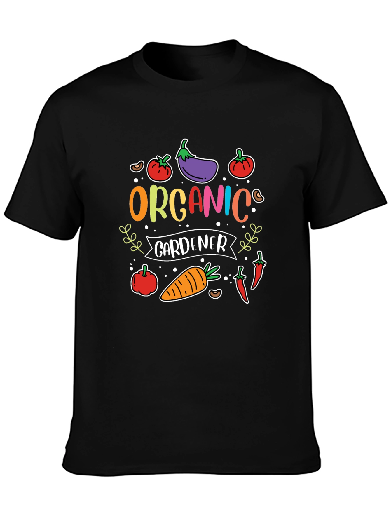 Organic Gardener T-Shirt - Cute Vegetable Design