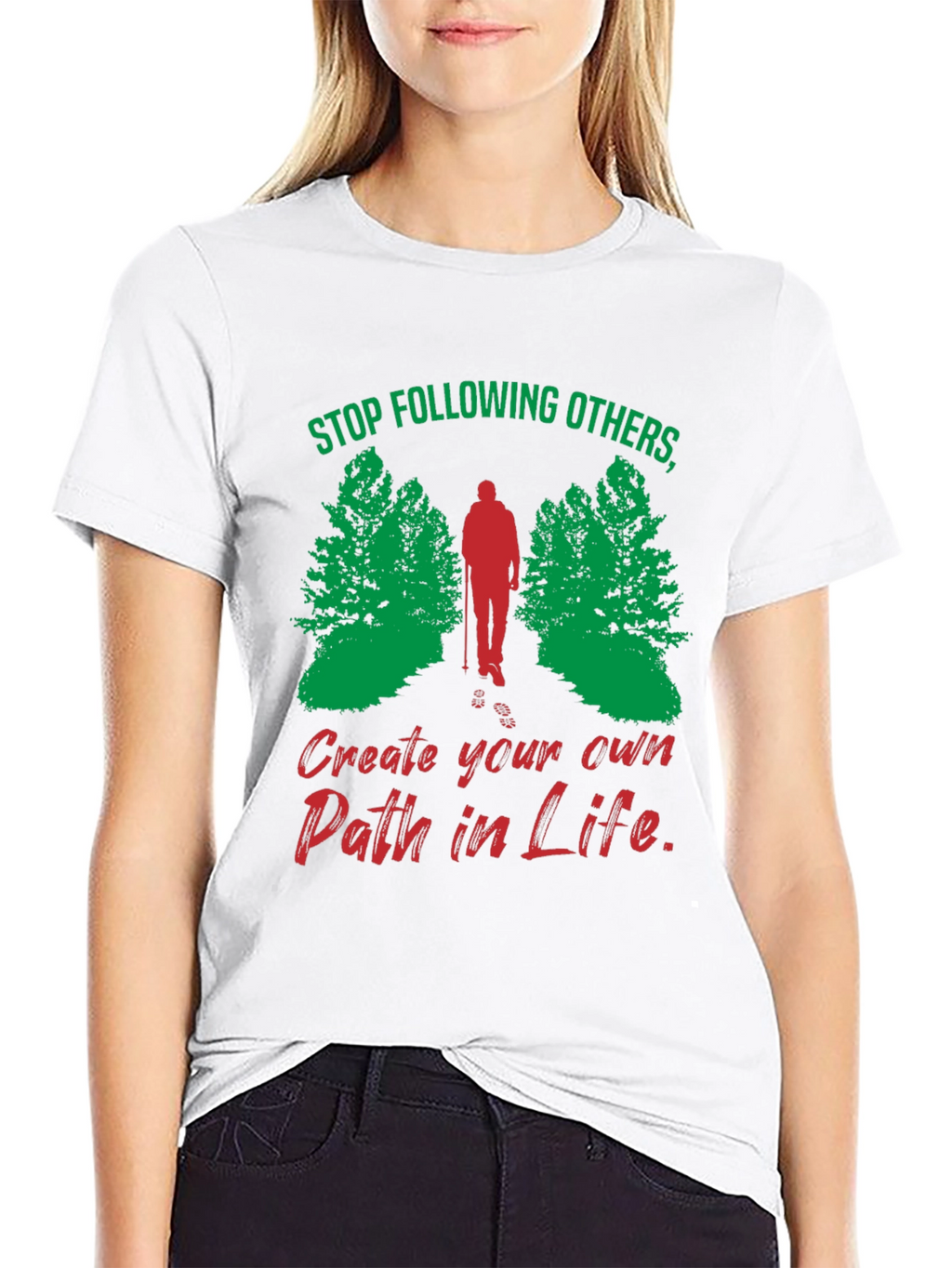 Motivational Hiking T-Shirt - Create Your Own Path