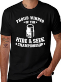 Proud Winner Hide & Seek T-Shirt Black