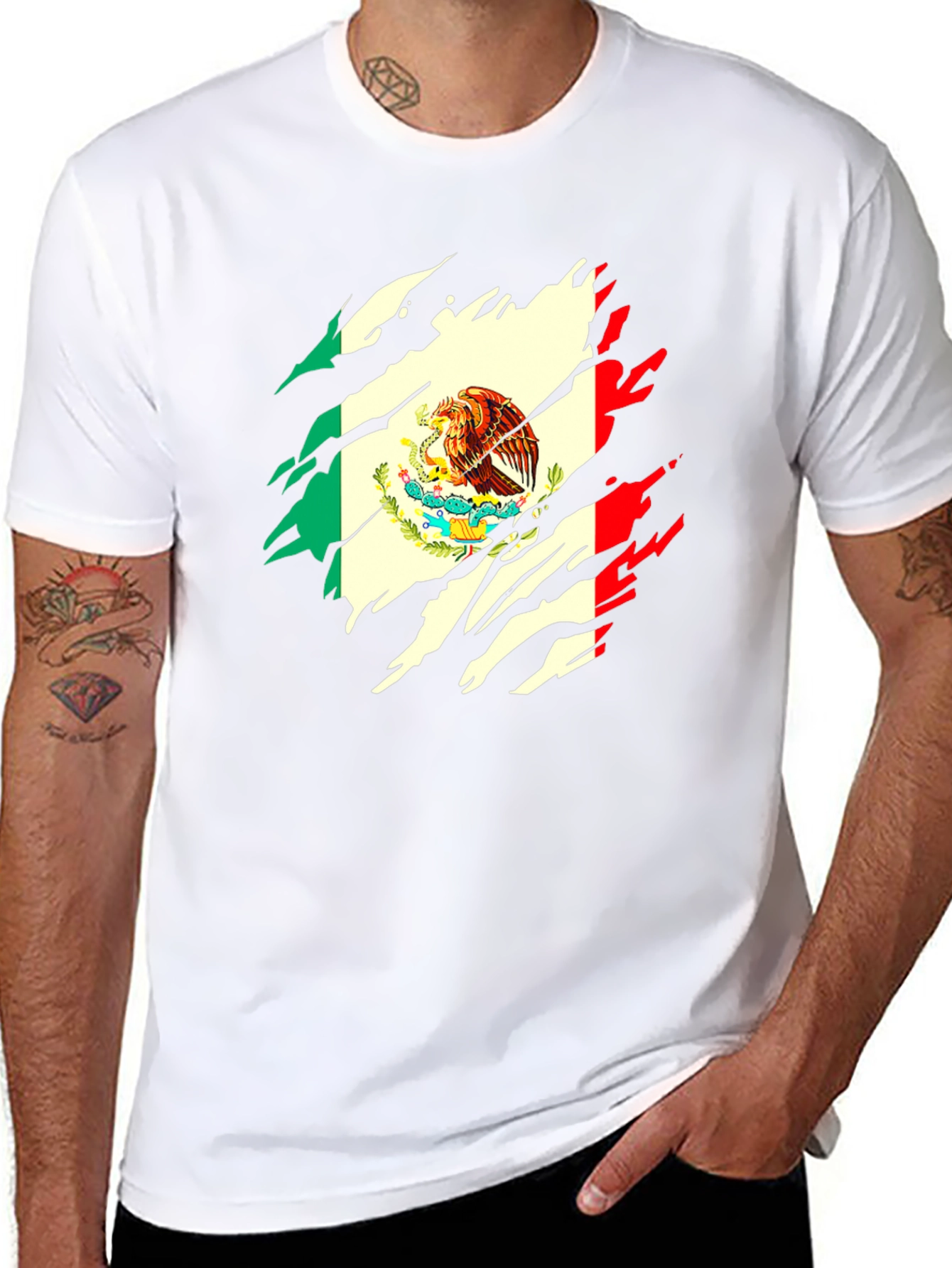 Mexican Flag Eagle Graphic Tee