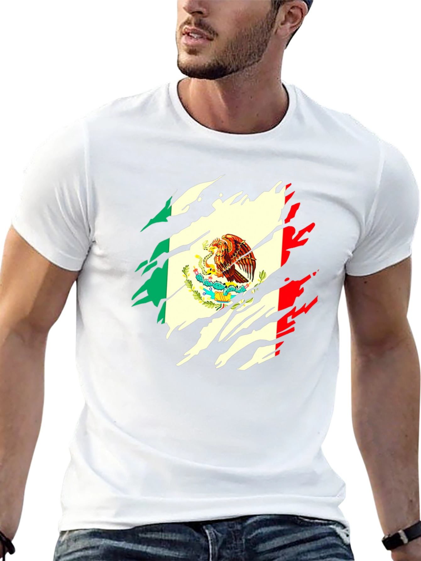 Mexican Flag Eagle Graphic Tee
