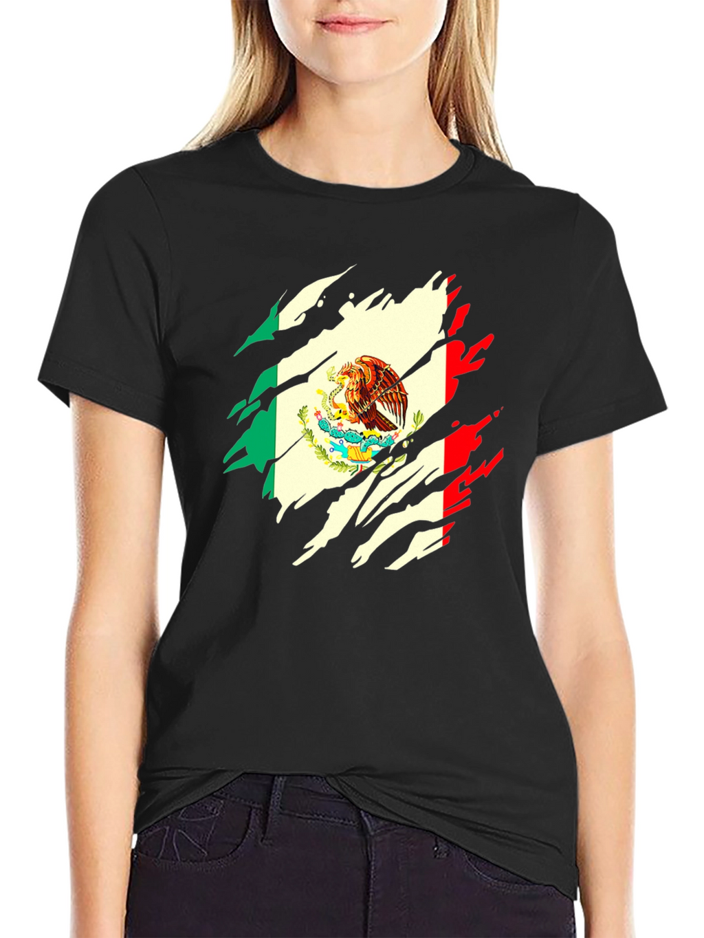 Mexican Flag Eagle Graphic Tee