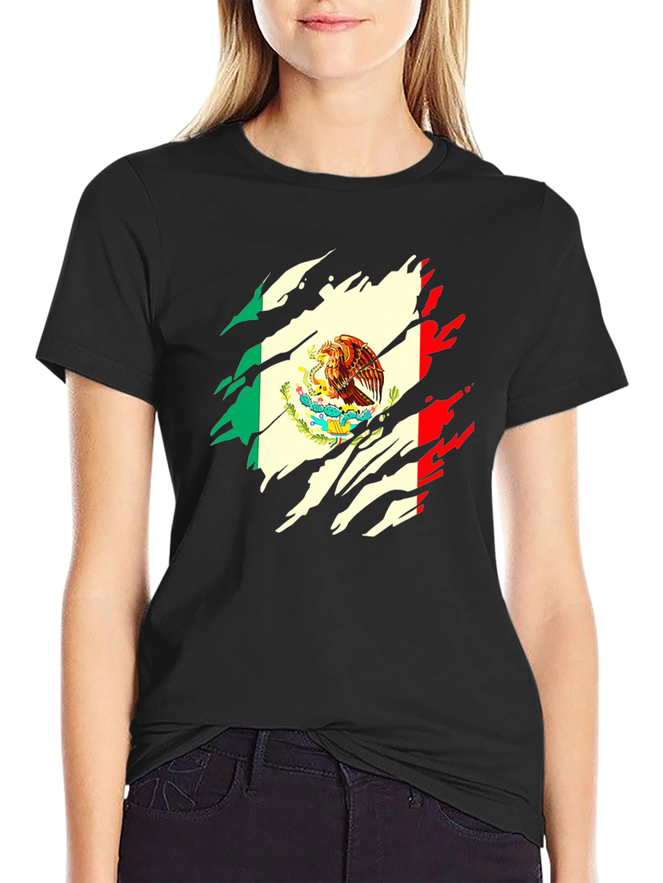 Mexican Flag Eagle Graphic Tee