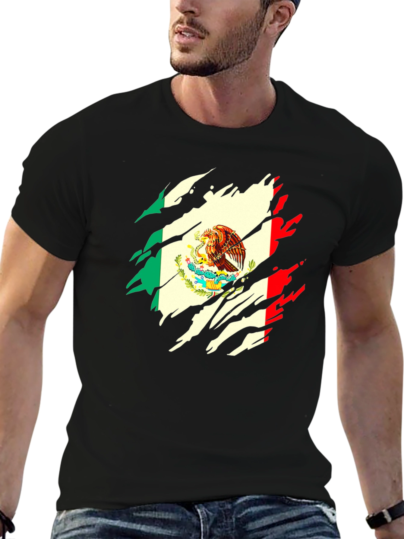 Mexican Flag Eagle Graphic Tee