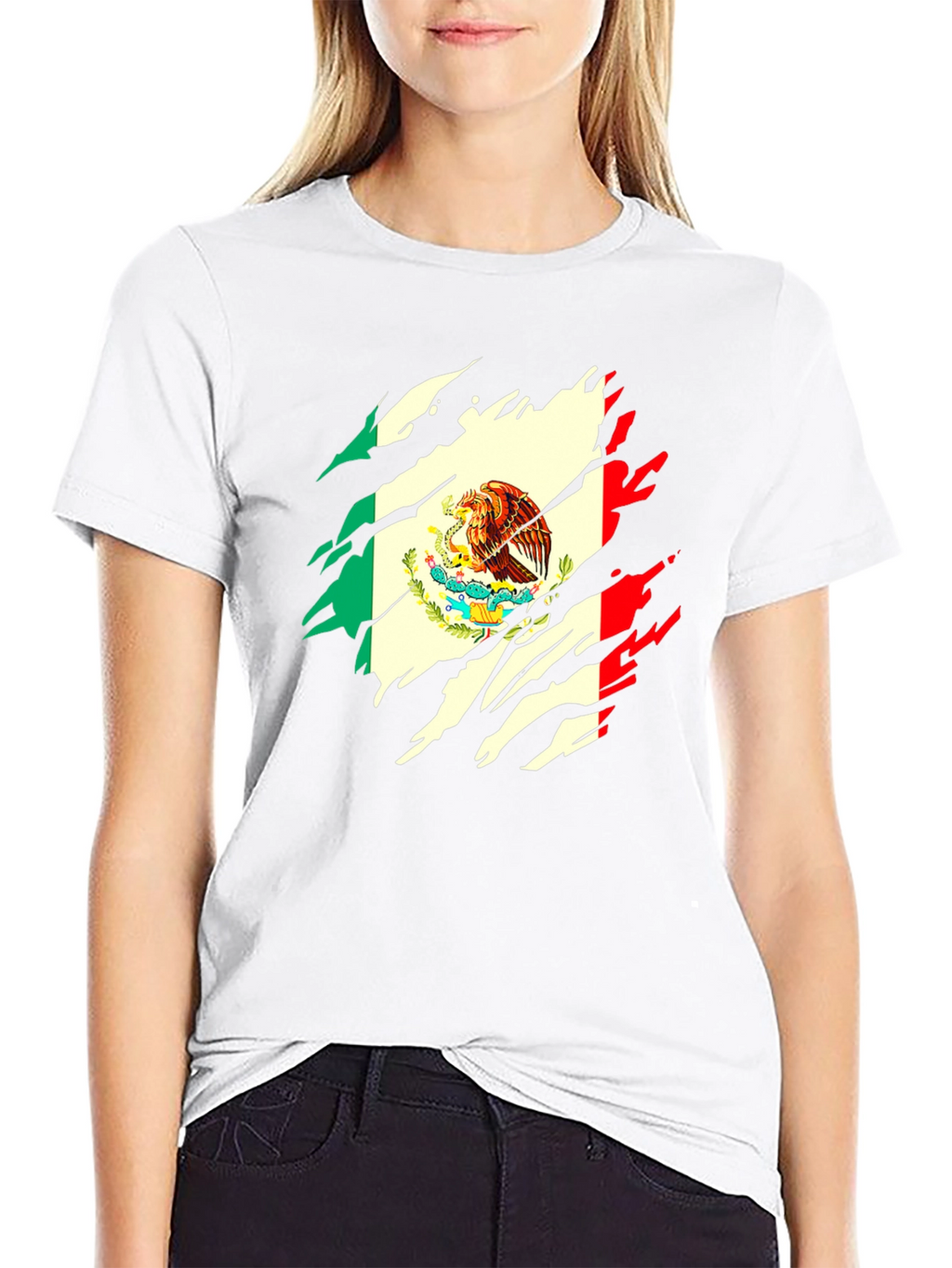 Mexican Flag Eagle Graphic Tee