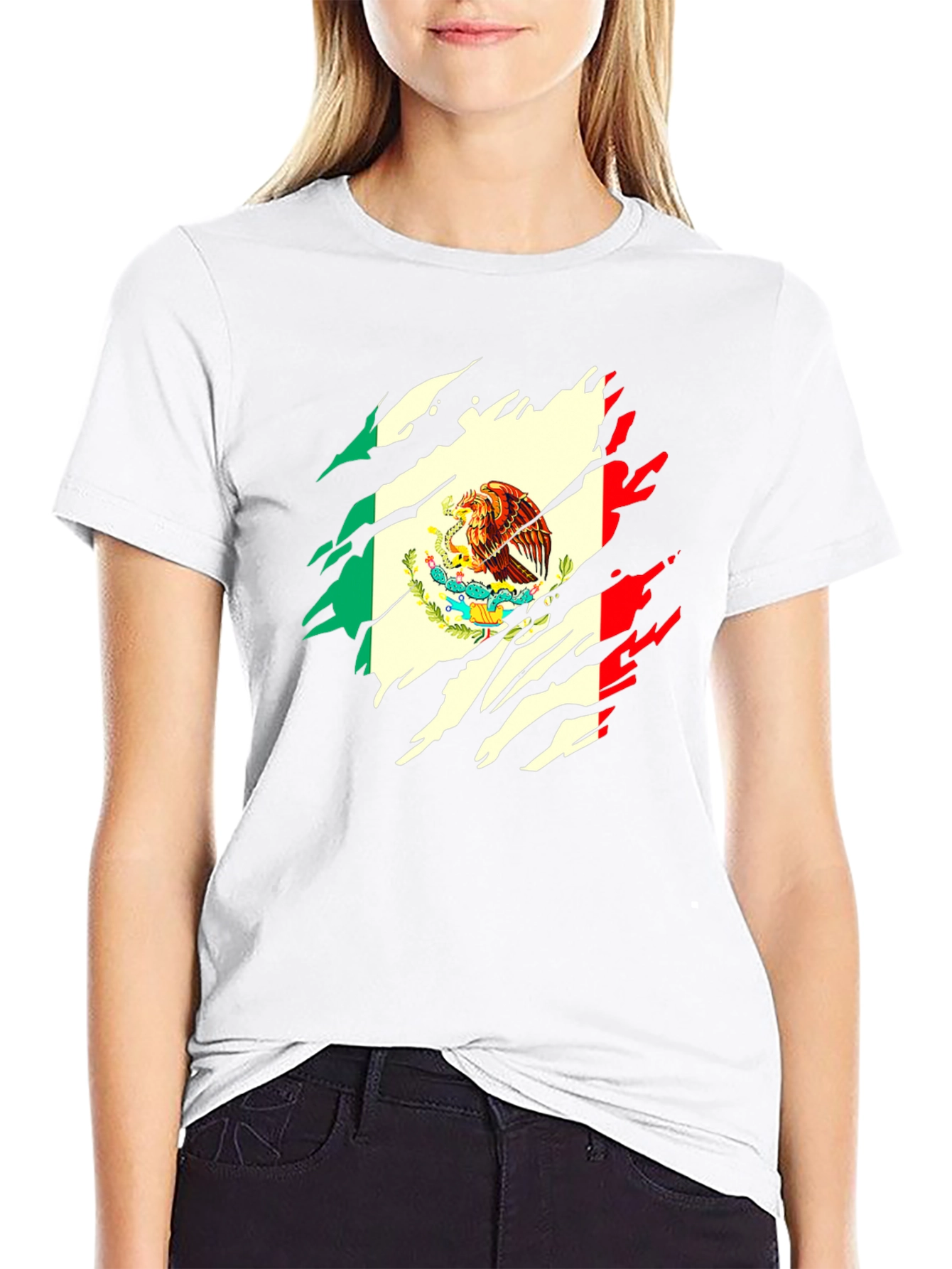 Mexican Flag Eagle Graphic Tee