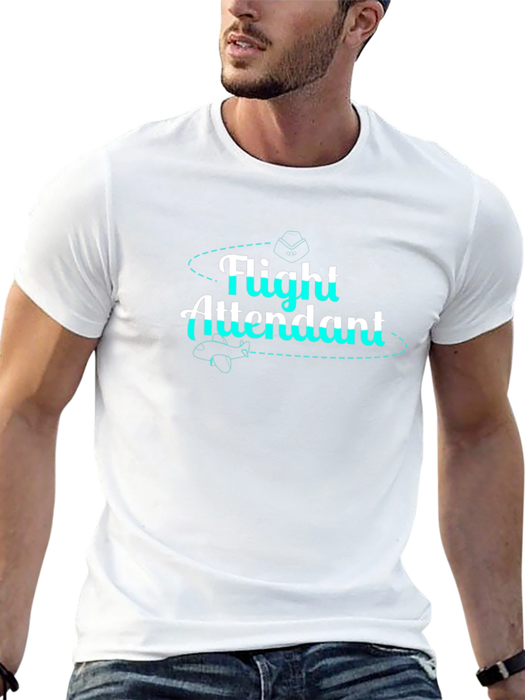 Flight Attendant Black T-Shirt