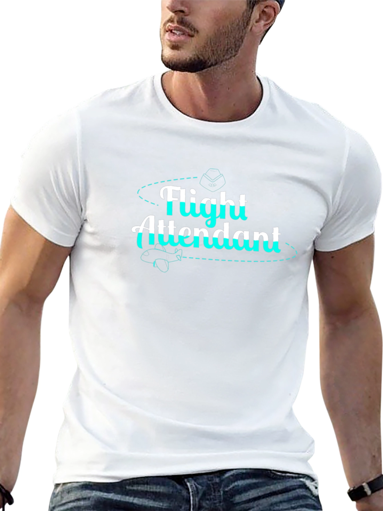 Flight Attendant Black T-Shirt