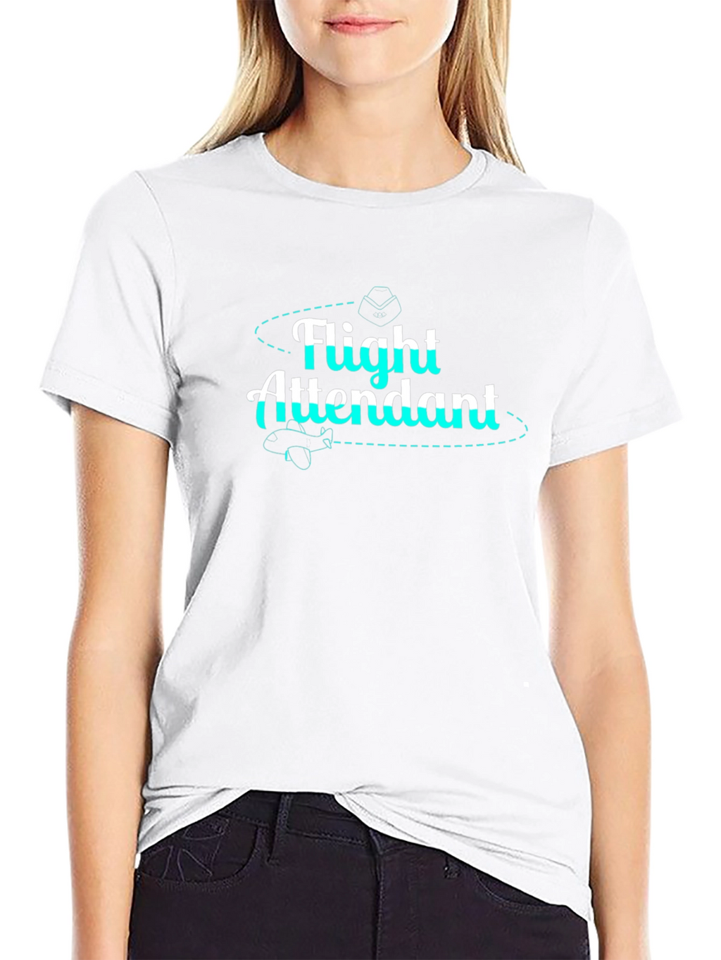 Flight Attendant Black T-Shirt