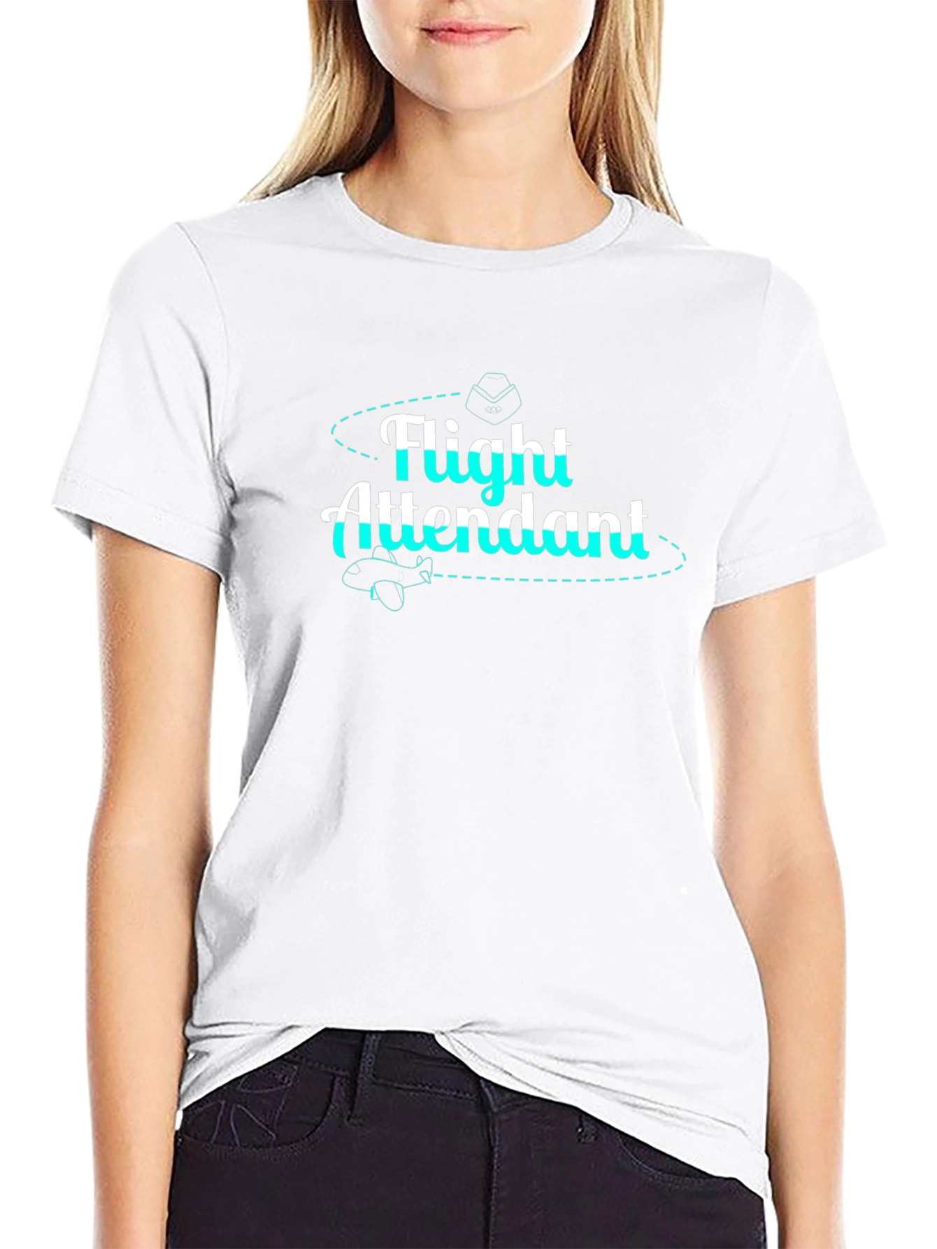 Flight Attendant Black T-Shirt