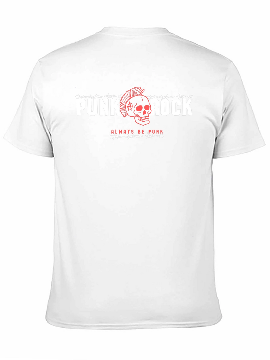Punk Rock Skull Graphic T-Shirt - Always Be Punk