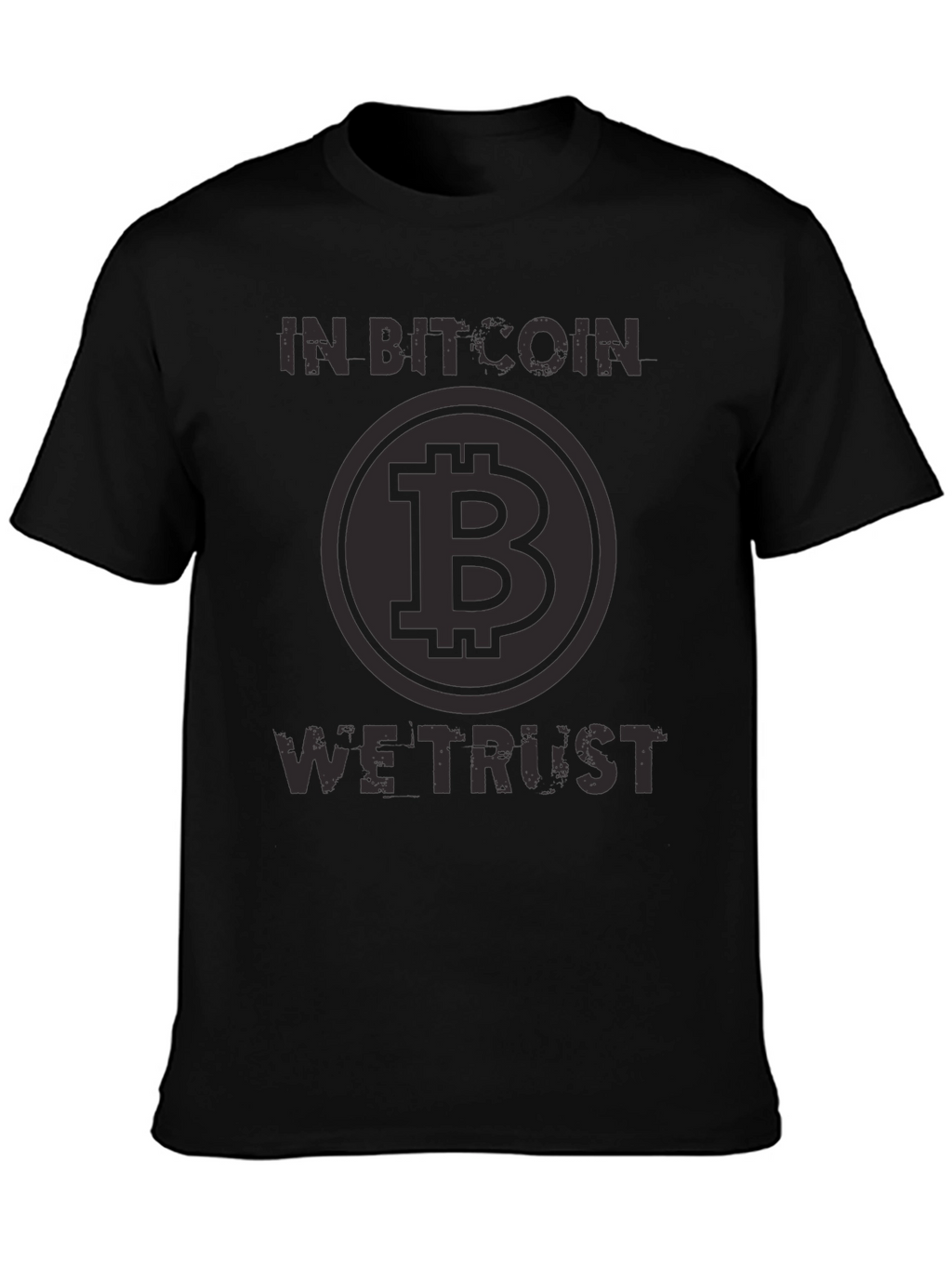 In Bitcoin We Trust Black T-Shirt Crypto Currency Tee