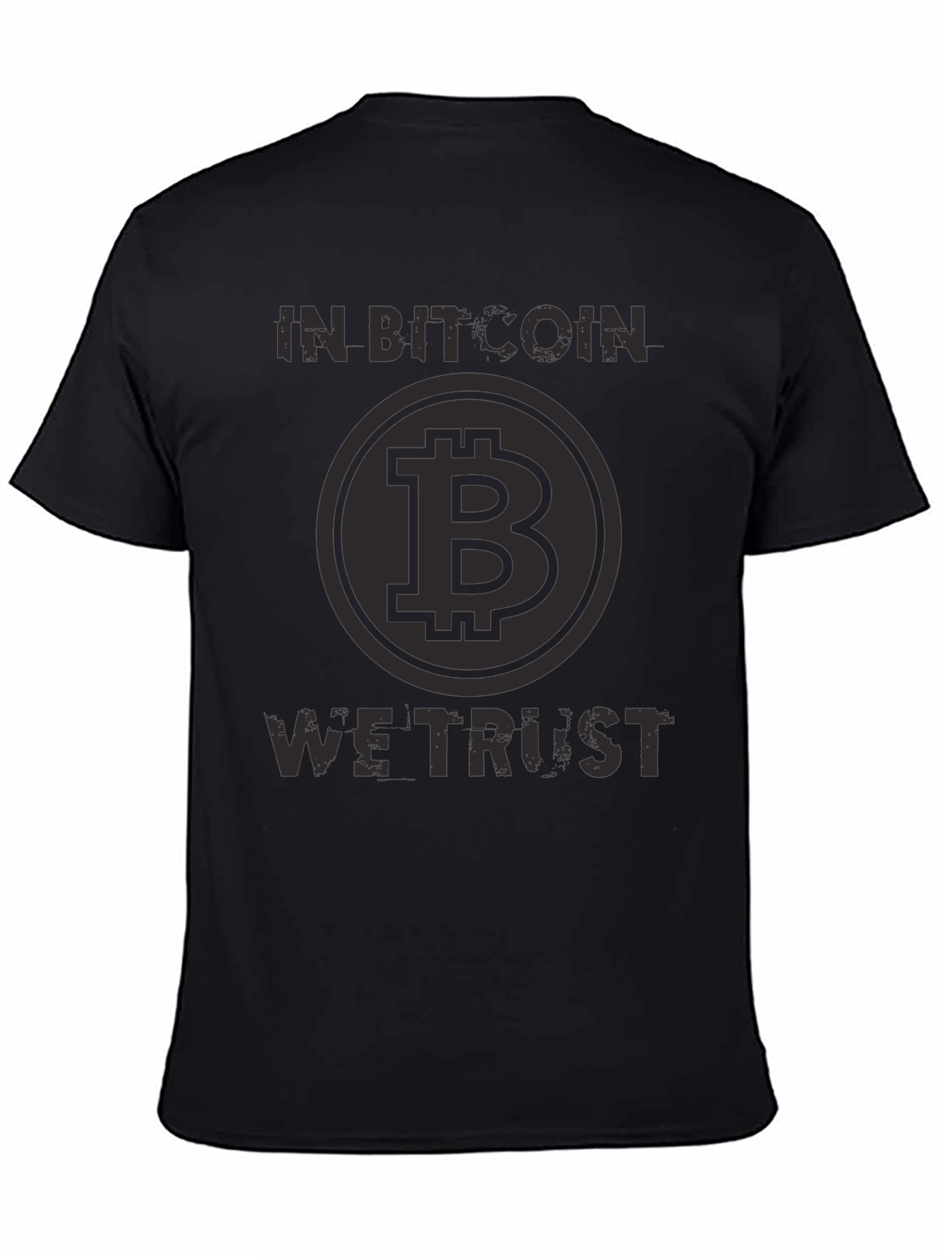 In Bitcoin We Trust Black T-Shirt Crypto Currency Tee