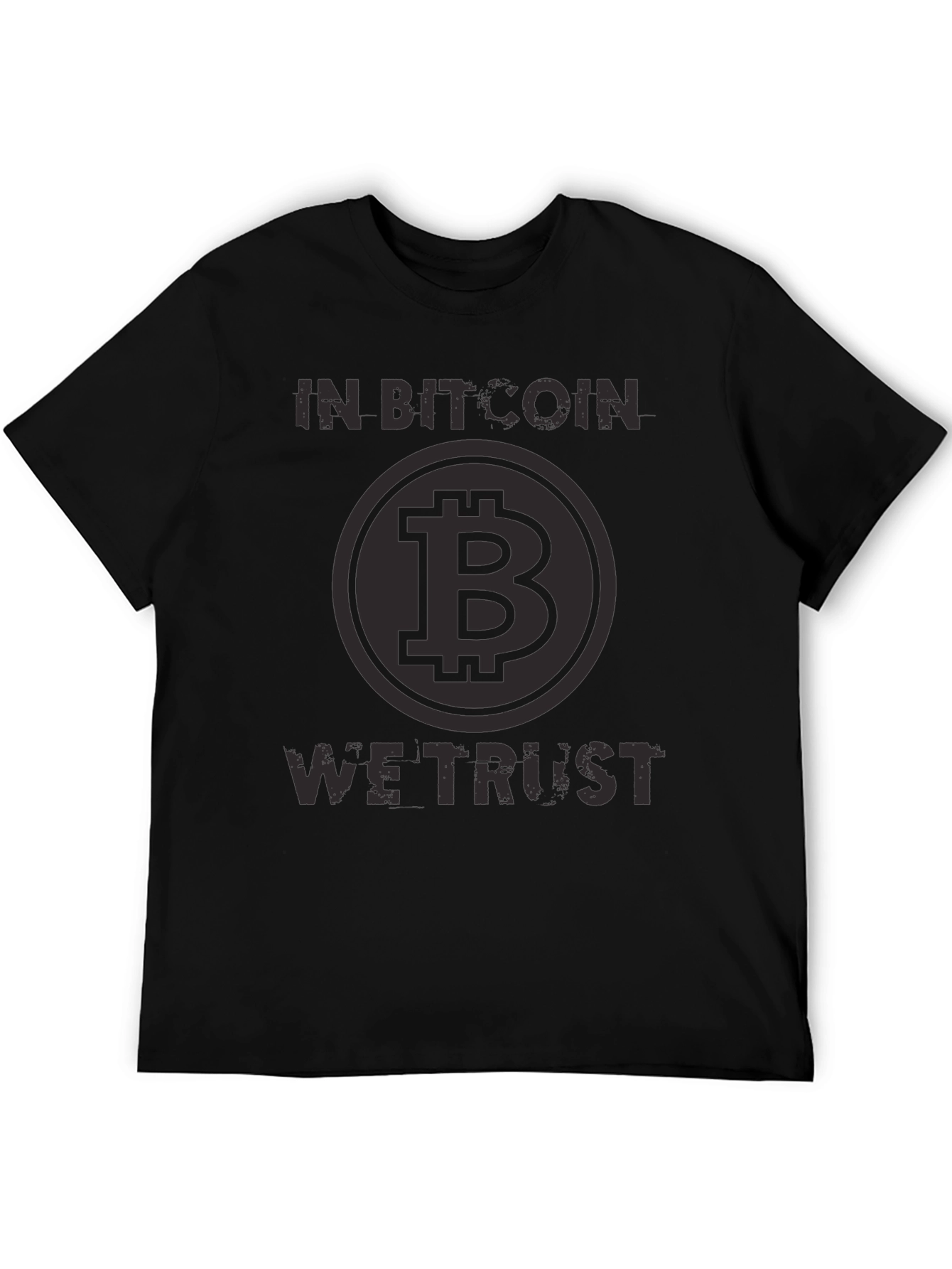In Bitcoin We Trust Black T-Shirt Crypto Currency Tee