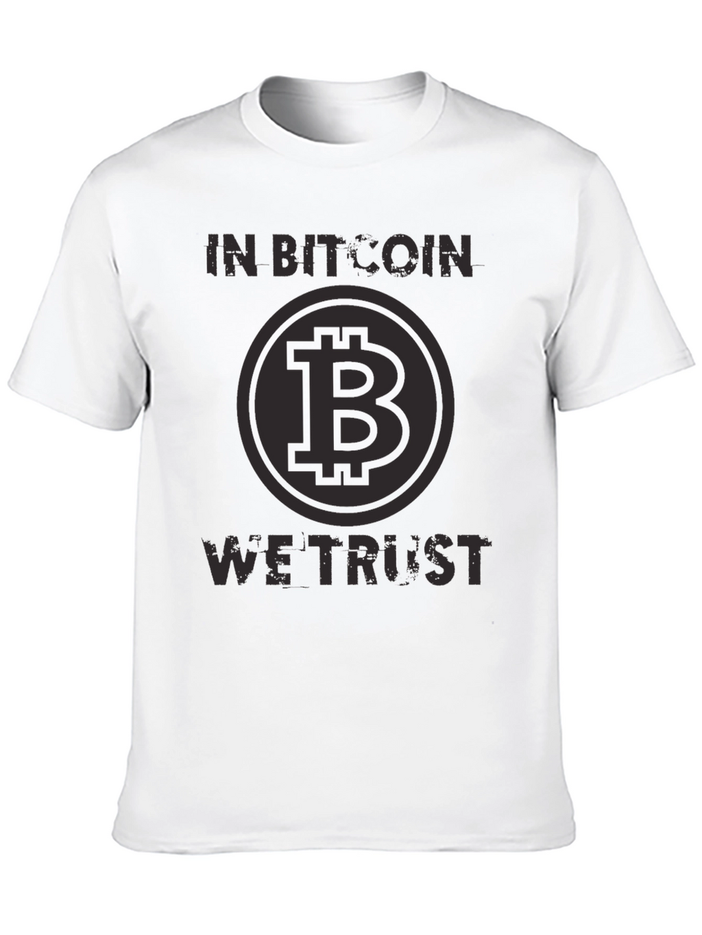 In Bitcoin We Trust Black T-Shirt Crypto Currency Tee