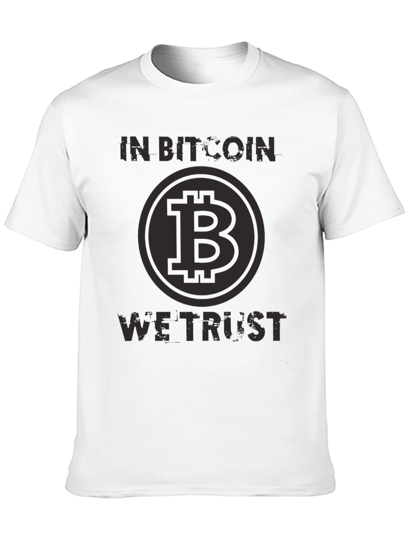 In Bitcoin We Trust Black T-Shirt Crypto Currency Tee