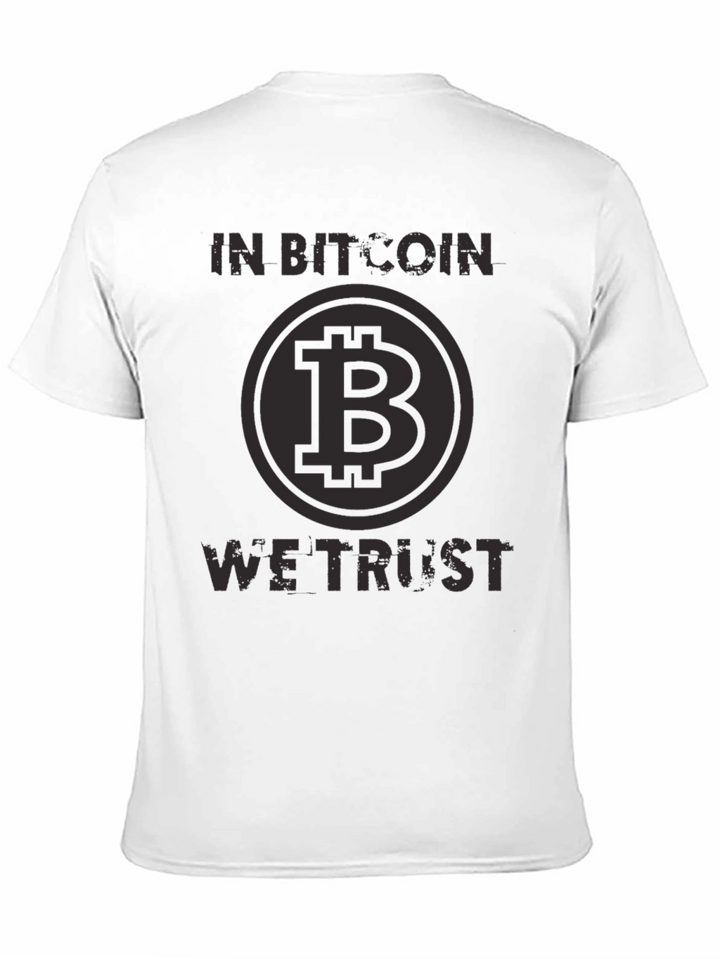 In Bitcoin We Trust Black T-Shirt Crypto Currency Tee