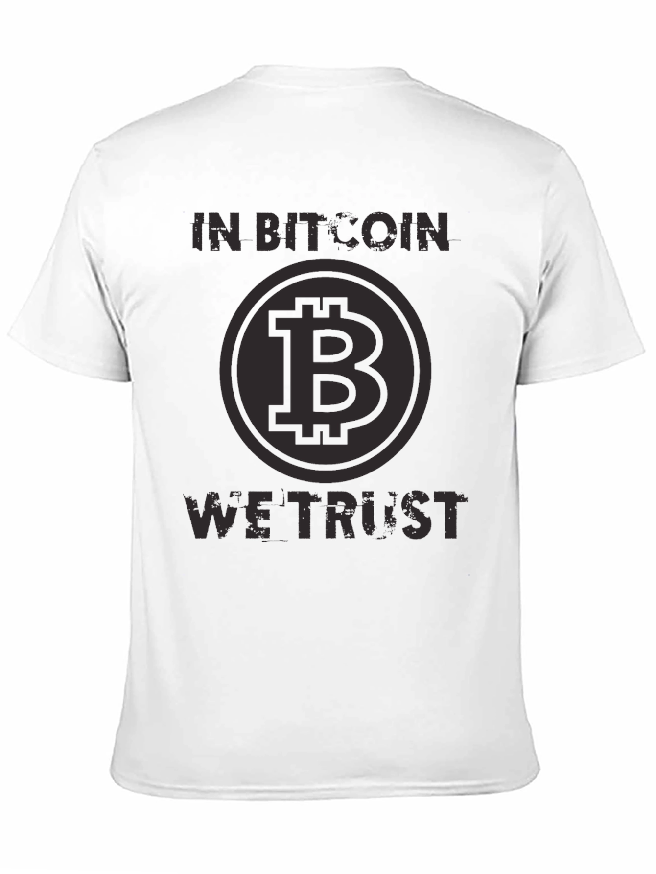 In Bitcoin We Trust Black T-Shirt Crypto Currency Tee