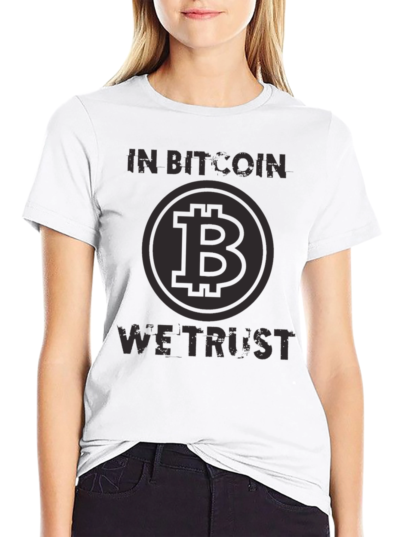 In Bitcoin We Trust Black T-Shirt Crypto Currency Tee