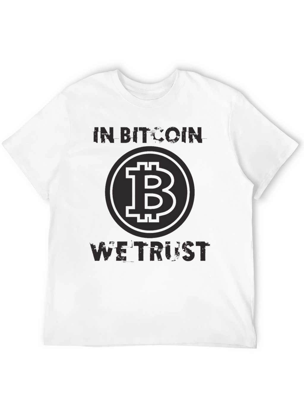 In Bitcoin We Trust Black T-Shirt Crypto Currency Tee